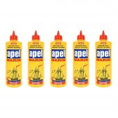 5 Adet Apel Marin Poliüretan Suya Dayanıklı Deniz Tutkalı 600 ml - 1