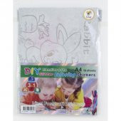 Lino Boyanabilir Simli Yapışkanlı Elişi Kağıdı 20x30 cm. 5li Paket - 1