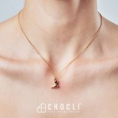 Chocli 18 Ayar Altın Kaplama Geyik Kolye - 8