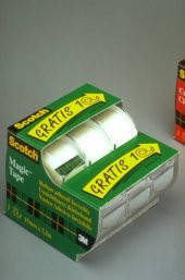 Scotch Magic Görünmez Bant Kesicili 19 mm.x7.5 mt. 3lü Paket - 1