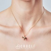Chocli 18 Ayar Altın Kaplama Fil Kolye - 2