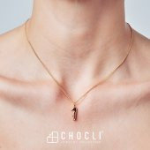 Chocli 18 Ayar Altın Kaplama  Denizatı Kolye - 8