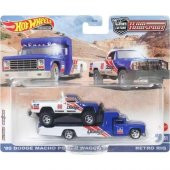 Hot Wheels Premium HKF38 Team Transport 80 Dodge Macho Power Wagon / Retro Rig (#51) - 1