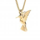 Chocli 18 Ayar Altın Kaplama  Humming Bird Kolye - 1