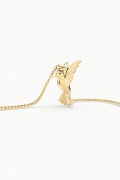 Chocli 18 Ayar Altın Kaplama  Humming Bird Kolye - 5