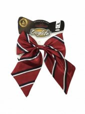 Doglife Köpekler İçin Papyon Bordo Çizgili 12 cm - 1