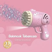 33 Kanal Işıklı Pilli Baloncuk Makinesi Köpük Tabancası Bubble Gun Machine - 4
