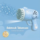 33 Kanal Işıklı Pilli Baloncuk Makinesi Köpük Tabancası Bubble Gun Machine - 7