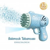 33 Kanal Işıklı Pilli Baloncuk Makinesi Köpük Tabancası Bubble Gun Machine - 8