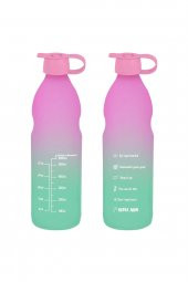 1 Lt Motivasyon Su Matarası Cam Su Şişesi 1000 ml - 1