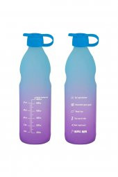 1 Lt Motivasyon Su Matarası Cam Su Şişesi 1000 ml - 2