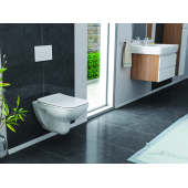 Turkuaz Duru Kanallı Asma Klozet ve Yavaş Kapak - 1