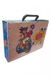 Saplı Klasör Erkek Figürlü 1 Adet Kulplu Klasör 32x24x7 cm Okul Öğrenci Klasörü Saplı Çanta Saplı Dosya - 2