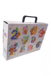 Saplı Klasör Figürlü 1 Adet Kulplu Klasör 32x24x7 cm Okul Öğrenci Klasörü Saplı Çanta Saplı Dosya - 2
