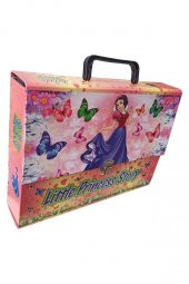 Saplı Klasör Kız Figürlü 1 Adet Kulplu Klasör 32x24x7 cm Okul Öğrenci Klasörü Saplı Çanta Saplı Dosya - 1
