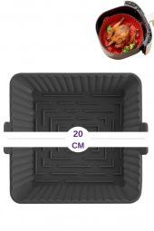 Onikiden Airfryer Silikon Kare Pişirme Kabı ve 6’lı Kek Muffin Kalıbı Set- Hava Fritözleriyle Uyumlu - 2