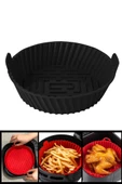 Onikiden Yanmaz Yapışmaz Airfryer Silikon Pişirme Kabı SL099 - Tüm Fritözlerle Uyumlu 20x5cm thumbnail 9