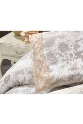 Çeyiz Diyarı Peri Çift Kişilik Yatak Örtüsü Cappucino thumbnail 7