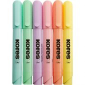 36060 Hıgh Lıner Plus Pastel Set, Chisel Tip, Karışık Colours Plastic Case 6 Adet - 2