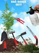 Germany Style Bağ Bahçe Seti 6lı Set Tırmık Kürek Çapa Testere Bağ Makası İlaçlama Pompası Seti - 1
