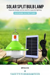 Güneş Enerjili Led Solar Şarjlı UFO Ampul Kamp Lambası Feneri 3 Modlu Dekoratif Bahçe - 11