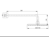 Ar Lucia Duvardan Duş Başlığı Tepe Duşu Mat Siyah 103545060 - 2