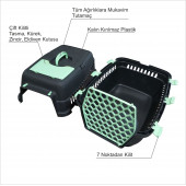 En Dev Büyük Kırılmaz Sağlam 66x45 cm Kedi Köpek Hayvan Taşıma Sevketme Kutusu Sandığı Kabı Çantası thumbnail 4