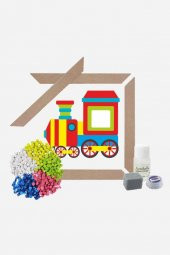 21 I Çocuk Ahşap Çerçeveli Seramik Mozaik Set 20x20 cm - 4