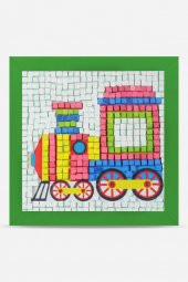 21 I Çocuk Ahşap Çerçeveli Seramik Mozaik Set 20x20 cm - 5