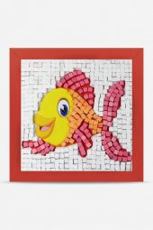 22 I Çocuk Ahşap Çerçeveli Seramik Mozaik Set 20x20 cm - 5