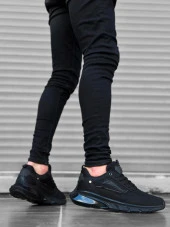 BA0313 Balon Taban Rahat Casual Siyah Siyah Erkek Ayakkabısı thumbnail 2