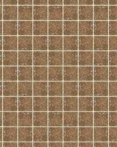 Kahve Kare Karton Taş Fayans 1/100 3 Adet - 1