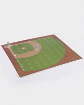 İnsan Figürleri ve Beyzbol Oyun Alanı 1/75 2 Adet - 1