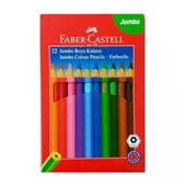 Faber Castell Jumbo Kuru Boya 12 Renk - 1