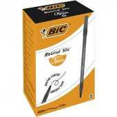 Bic Round Stic Tükenmez Kalem Siyah 60lı Kutu - 1