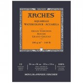 Arches Suluboya Defteri Rough Natural White 300 gr 26x36 cm 12 Sayfa - 1