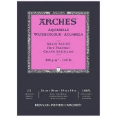 Arches Suluboya Defteri Hot Press Natural White 300 gr 26x36 cm 12 Sayfa - 1