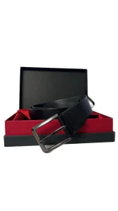 Fossil Siyah Rengi Hakiki Düz Deri Spor 4 cm Erkek Kemeri-120 thumbnail 1
