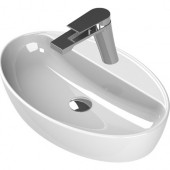 Turkuaz One 67x42 cm Batarya Delikli Tezgah Üstü Lavabo - 3