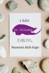 3 Adet Yazılıp Silinebilir A4 Akıllı Kağıt, Çevre Dostu, Masaüstü Pratik Not Alma Yazı Tahtası - 1