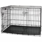 Köpek Kafesi İki Kapılı Katlanabilir 107X69X78 Cm - 1