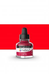 Daler Rowney System 3 Sıvı Akrilik Mürekkep Boya 29.5ml 513 Crimson - 1