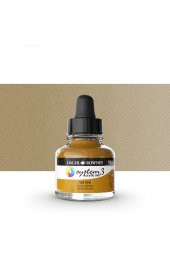 Daler Rowney System 3 Sıvı Akrilik Mürekkep Boya 29.5ml 701 Gold - 1