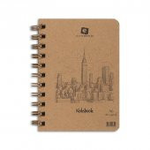 Alex Schoeller Kraft Sert Kapak Bloknot 70 gr A6 80 yp Çizgili - 1