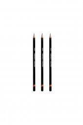 Derwent Graphic Pencil Dereceli Kalem Öğrenci Eskiz Seti No: 4b-4h-hb + Kalemtraş + Silgi - 2