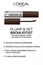 LOreal Paris Brow Artist Plump & Set Dolgun Görünüm Veren Kaş Sabitleyici Maskara - 109 Ebony - 5