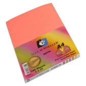 Alex Schoeller Renkli Fotokopi Kağıdı A4 FOSFORLU RENKLER KARIŞIK 100lü Paket - 1