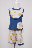 Limon Baskı Şort Atlet Mamalık Erkek Bebek Takım 3'lü 3572 - 3