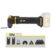 CAT DX41B 18Volt Kömürsüz Profesyonel Çok Amaçlı Devir Ayarlı Raspalama+14 Adet Aksesuar (Akü Dahil Değildir) - 7