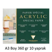 Clairefontaine Acrylic Special Paper Akrilik Blok A3 360 gr 10 Yaprak - 1